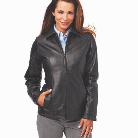 BURK’S BAY LEATHER Ladies Coat Jacket - Picture 1 of 15